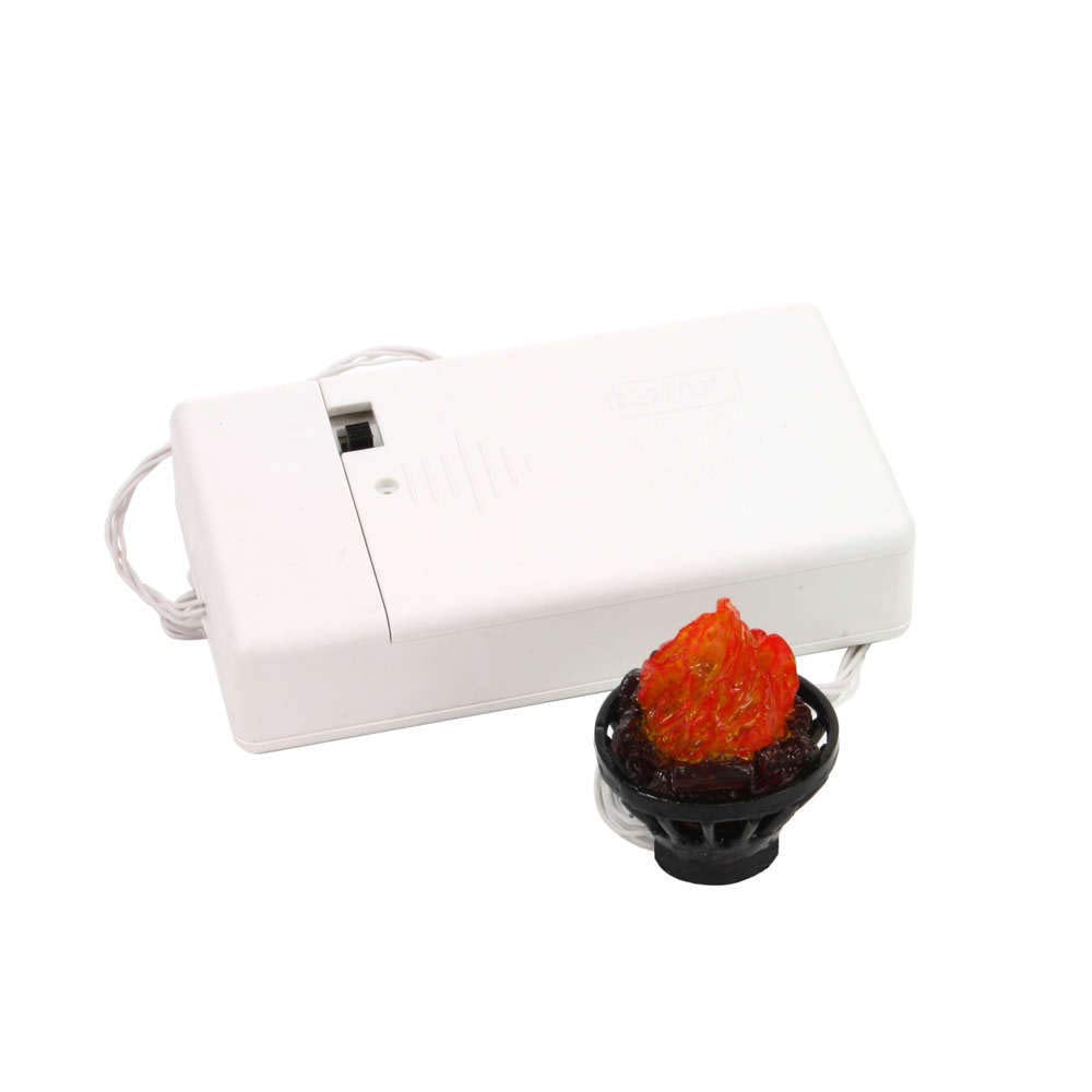 Lemax Village Collection Outdoor Fire Pit Battery Operated # 24544