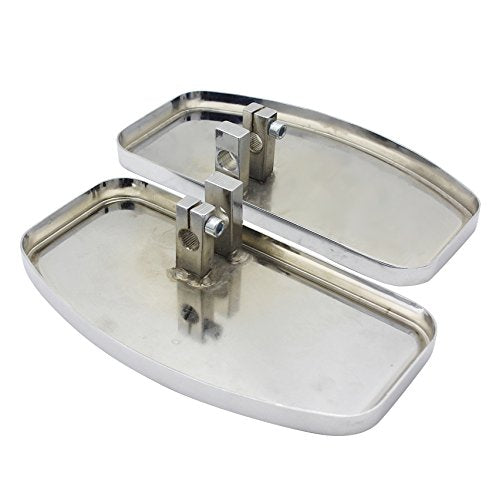 Lo.gas Motorcycle Floorboards for Honda Shadow VT400 1997-2003 & Steed VLX400 VT600 1992-2007, Rear, Plastic, Back 1
