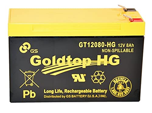 GS BATTERY Verizon FiOS Replacement Battery GT12080-HG - Black, 1 Count, OEM Approved for PX12072-HG