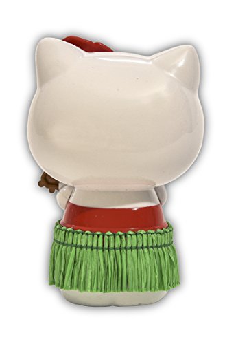 CHROMA Hello Kitty Hula Dancer Dashboard Auto Ornament - White/Black/Green, Model 048004