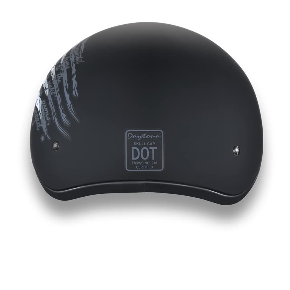 Daytona Helmets Half Skull Cap Motorcycle Helmet - Dot Approved [2Nd Amendment] [2Xl]