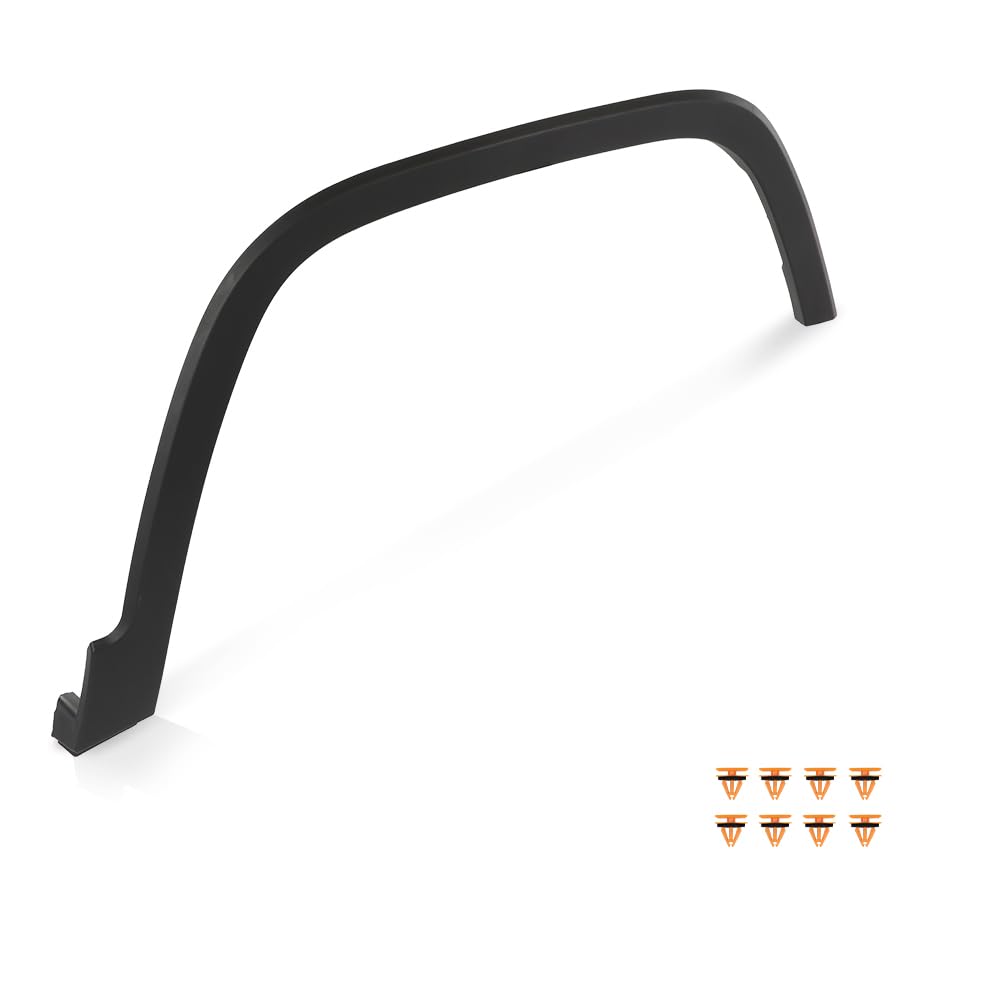 CNNELL Front Passenger Right Side Fender Flare Compatible with Jeep Cherokee 2014-2018, Fit for Models Without Off Road Package 