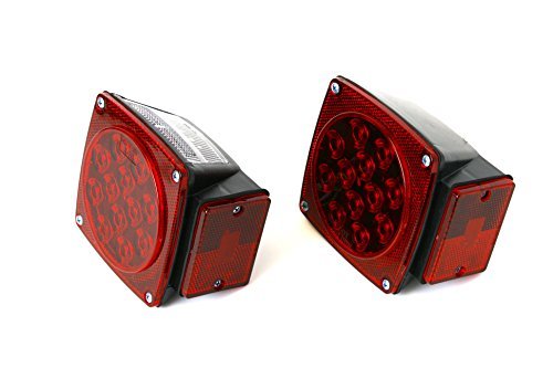 Maxxhaul 70460 12V Led Trailer Tail Lights (Turn/Stop/Signal-Left/Right-Dot Compliant)