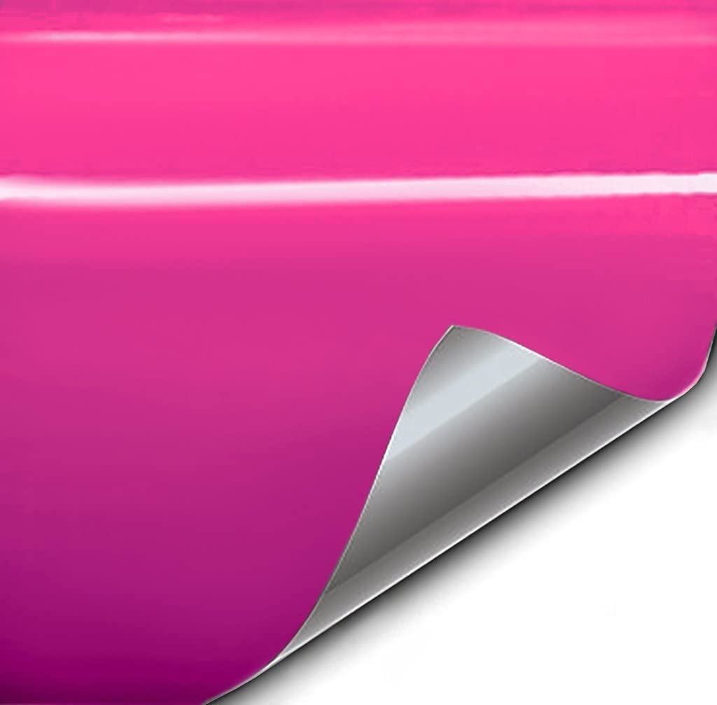 Vvivid+ Premium Vinyl Wrap Film (1 Foot X 5 Feet, Gloss Muscular Magenta)