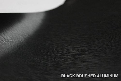 Vvivid Black Brushed Steel Vinyl Wrap Roll With Air Release Technology (10Ft X 5Ft)