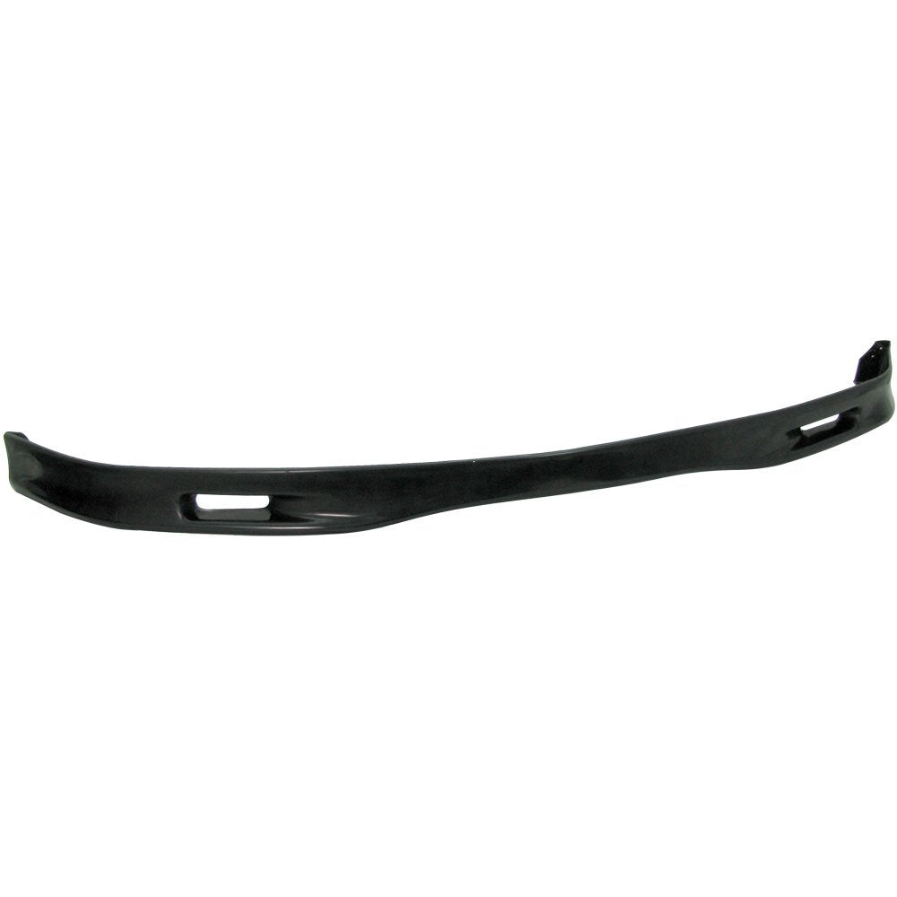 IKON MOTORSPORTS Front Bumper Lip, Compatible with 1992-1995 Honda Civic, Black PU Front Lip Finisher Under Chin Spoiler Add On 
