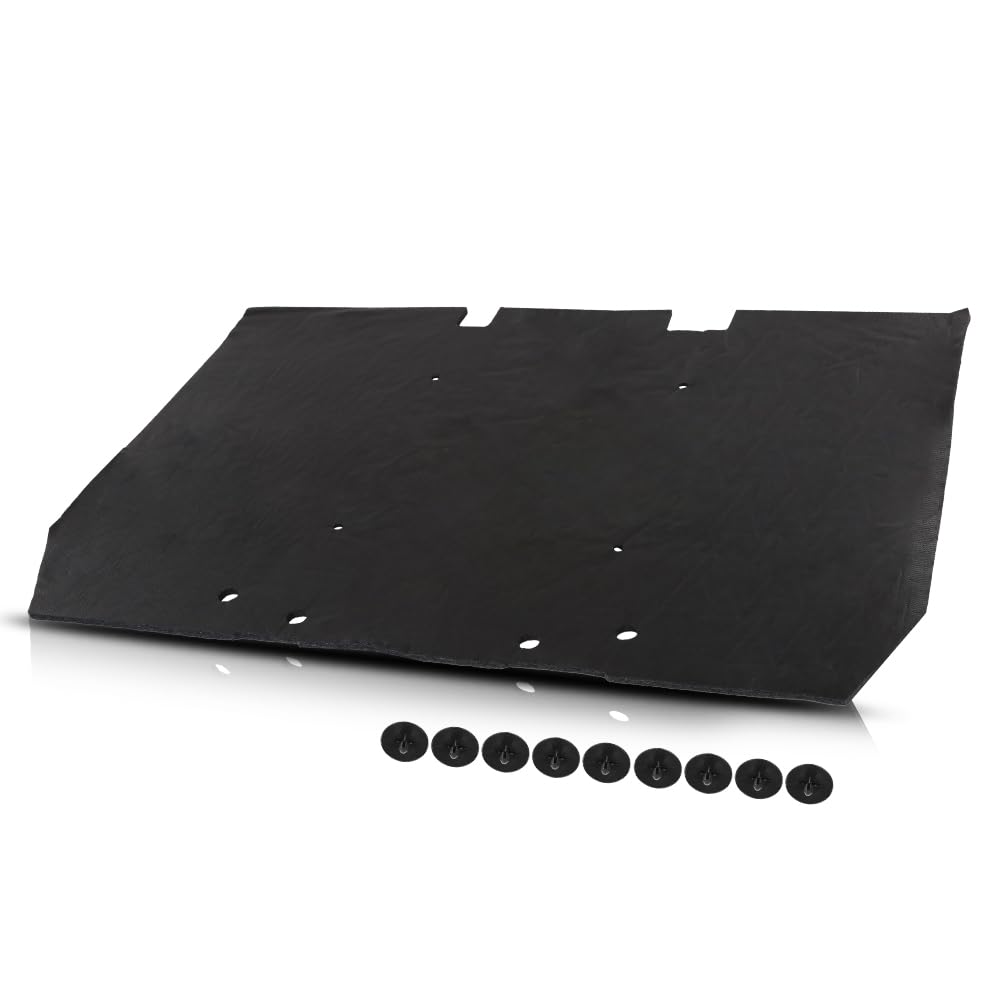 PIT66 Hood Insulation Pad 1/2 W/ Clips Compatible with Range Rover Classic Only 1987-1995