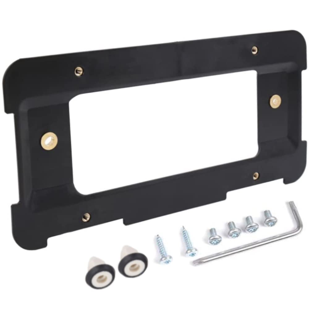 YDOTUSE Rear License Plate Holder Bracket - Black Plastic Compatible with BMW 1/2/3/4/5/6 Series & X1/X3/X4/X5/X6/Z4