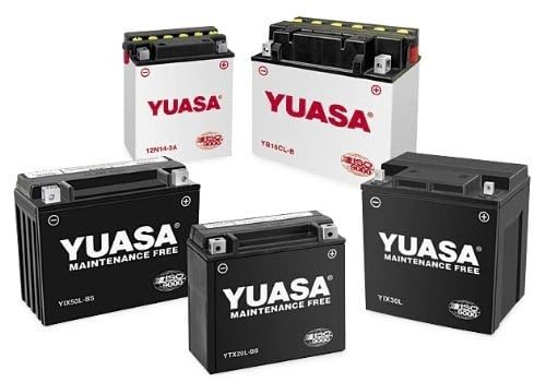 Yuasa YTZ14S Motorcycle Battery - YU-YTZ14S(WC), Black, High Performance, Durable Power Solution