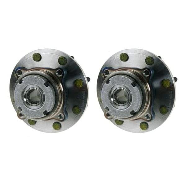 Trq Front Wheel Hub Bearings Assembly Set Compatible With 1999 Ford F-250 Super Duty F-350 Super Duty