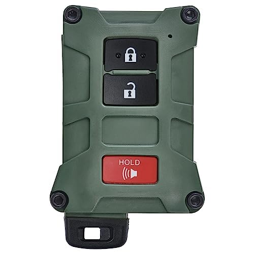 Ajt Design Replacement Key Fob Case For Toyota Tacoma, Tundra, 4Runner V1 - Custom Made In Usa (Color: Army Green)
