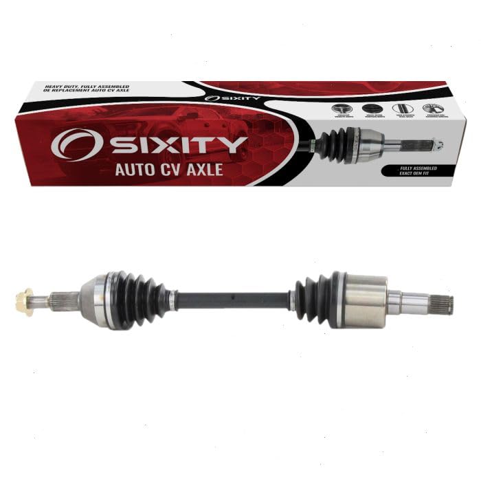 Sixity Auto Front Left CV Axle compatible with Dodge Grand Caravan 3.8L 4.0L V6 2008-2020 - Driver Side Complete Axle Shaft Asse