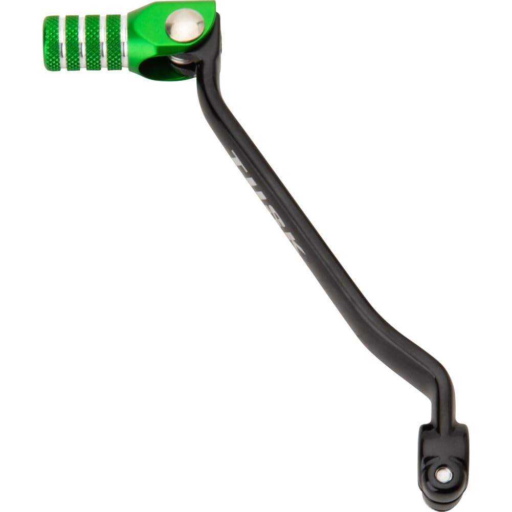 Tusk Folding Shift Lever Black/Green Tip For Kawasaki Klx300R 2020-2022