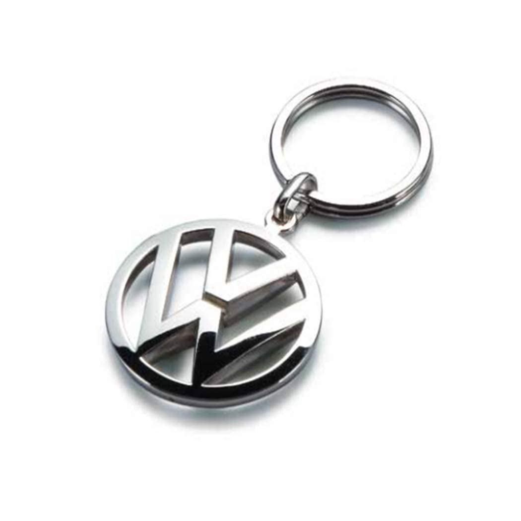 Volkswagen Key Chain Keyring Fob - Silver Metal Accessory, Model 200025L00002
