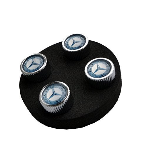 Mercedes Benz Genuine Q-6-40-8131 - Valve Stem Caps, Blue Laurel Wreath