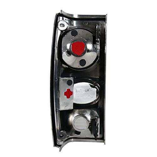 Spec-D Tuning Black Tail Lights Reverse Rear Brake Lamp Compatible with 1982-1993 Chevy S10, 1983-1994 Chevy S10 Blazer, 1983-19