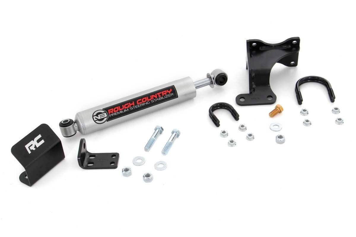 Rough Country N3 Steering Stabilizer for 2007-2018 Jeep Wrangler JK - 8731930