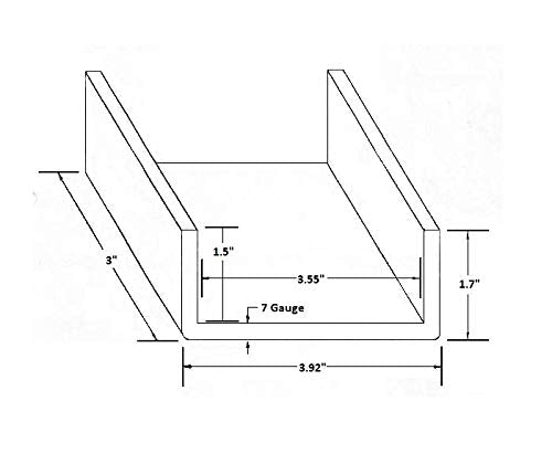 A.A Heavy Duty Weld-On 2X4 Steel Stake Pockets For Trailers & Trucks (Pack Of 10)