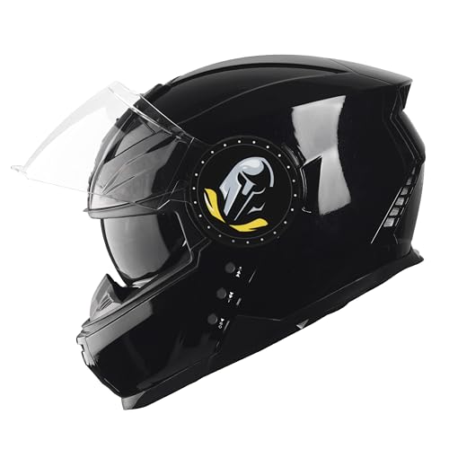 Steelbird Bluetooth Full Face Isi Certified Helmet For Men With Inner Smoke Sun Shield | Sbh40 7Wings (Xlarge 620 Mm, Matt Bla