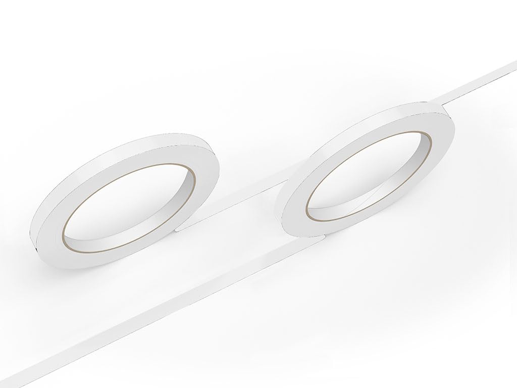 3M 50 Matte White Matte Vinyl Pinstriping Tape - Vinyl Striping Lines Stickers, Striping (1/2In X 150Ft Roll)