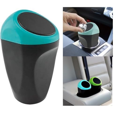Sarte Car Mini Dustbin With Lid Perfect For Car Trash Bin And Dustbin Holder For Car (Pack Of 1)