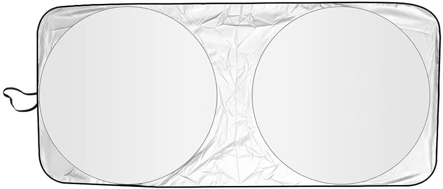 Fariox Windshield Sunshade for Full Size Cars, SUVs and Trucks  True 210T Ultra Reflective Fabric for Maximum UV and Sun Protec