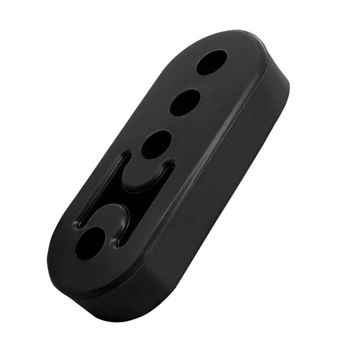 Exhaust Rubber Hanger, 2PCS Insulator Bushing Mount with 4 Holes, Adjustable Muffler Shock Absorber Bracket, Automotive Accessor