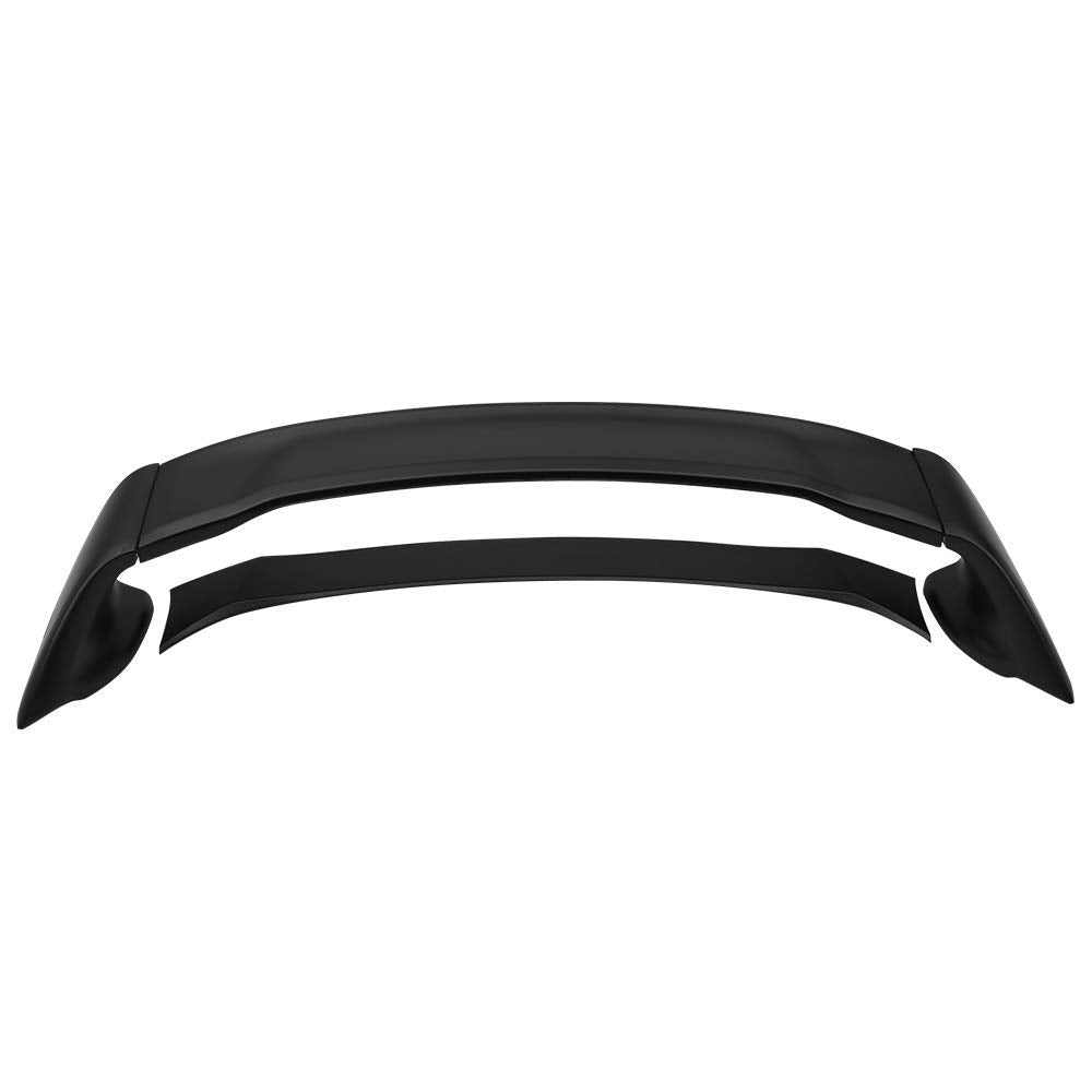IKON MOTORSPORTS Trunk Spoiler for 2012-2015 Honda Civic, Unpainted ABS Rear Wing Tail Roof Top Lid
