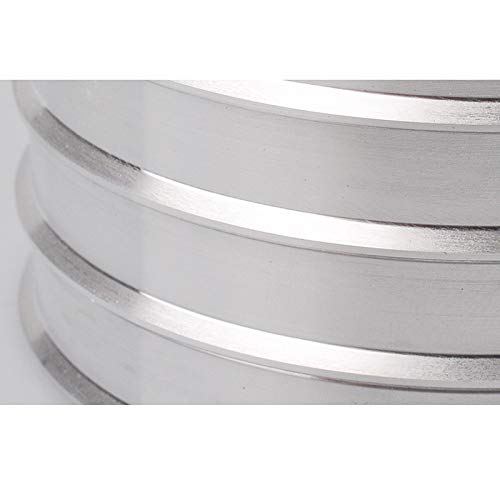 DCVAMOUS Alloy Aluminum Hub Centric Rings 73.1 to 72.6mm - Set of 4 Performance Spigot Hubrings for BMW, Land Rover, and More