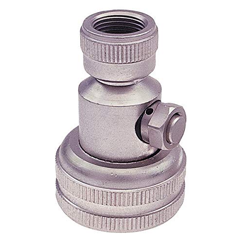 Haltec N-1091 Water Adapter for Liquid Fill Tires - Chrome Metal Valve Stem for OTR & Agriculture Tractors