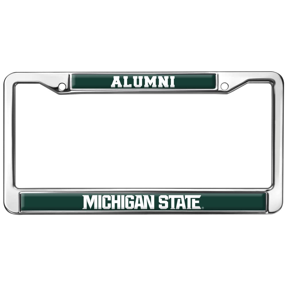 Michigan State University Alumni Logo Full Size Standard License Plate Metal Frame