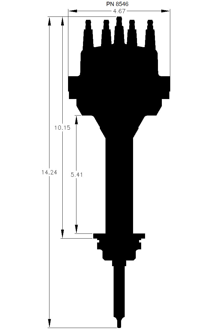MSD 8546 Small Diameter Pro-Billet Distributor, Red Aluminum Construction