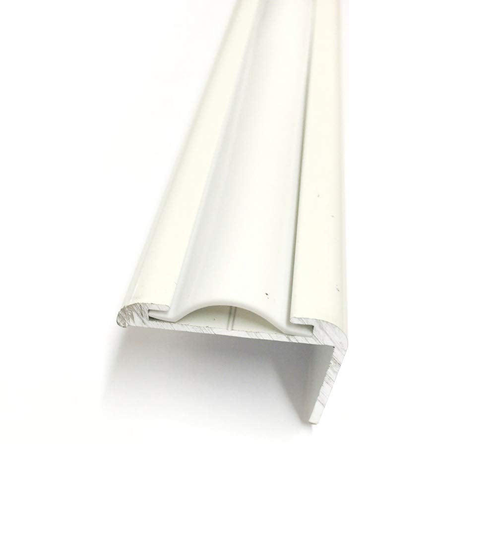 Qpn White Vinyl 7/8" Insert Molding Trim Screw Cover Rv Camper Travel Trailer (100 Ft, White)