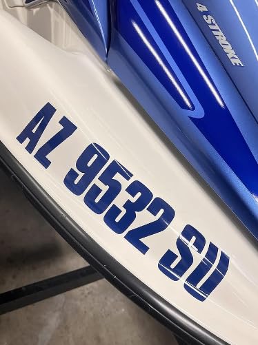 Stiffie Uniline 3" Alpha-Numeric Vinyl Stickers Decals for Boats - Berry, Model UL10