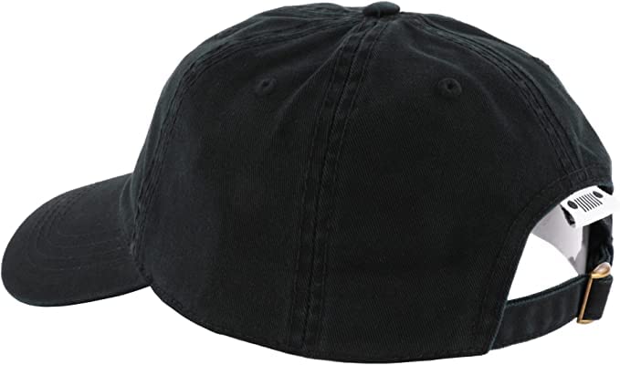 Jeep Hat Performance Parts Gear Logo Heavy Twill Black Baseball Cap
