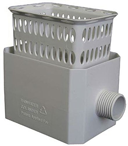 Amerimax Flex-Drain 37042 Catch-A-Raindrop Colander Kit, 2x3-Inch, White, Plastic