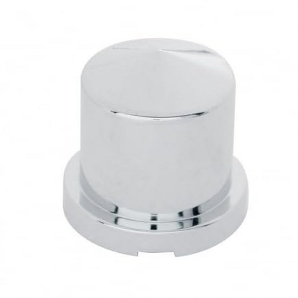 United Pacific 10090P - Wheel Lug Nut Cover Set - 15/16' X 1.5' Chrome Plastic Pointed Nut Cover - Push-On (10 Pack)