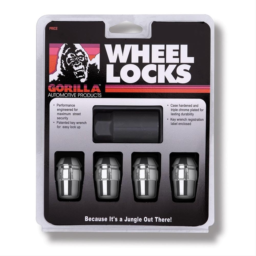 Gorilla Automotive 71681N Acorn Wheel Locks (1/2 Thread Size) - Pack Of 4