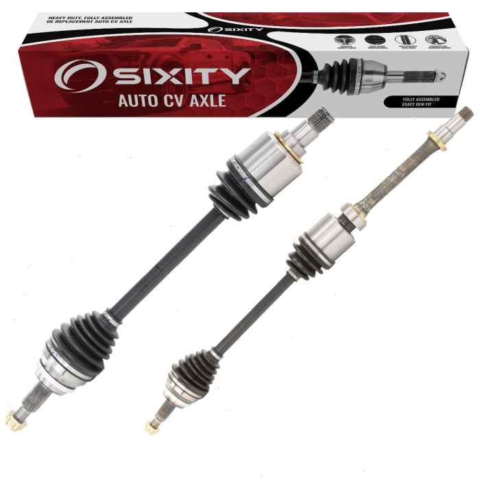 Sixity Auto 2 pc Front CV Axle Kit compatible with Toyota Sienna 2.7L L4 3.5L V6 2011-2015 - Pair Left Right Driver Passenger Co