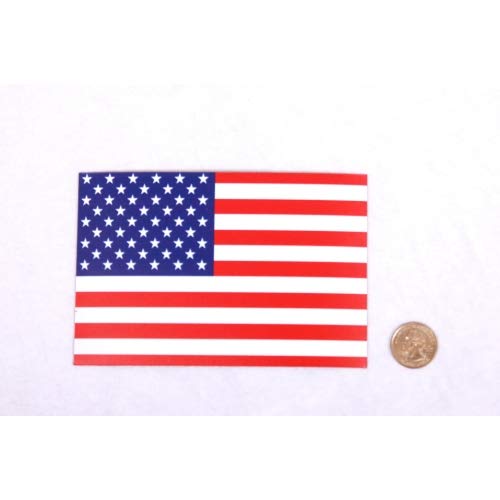 Magnet Me Up: American Flag Automotive Magnet Decal - 4X6 Inches, 2 Pack - Red, White, And Blue - Heavy-Duty Magnetic Vinyl For