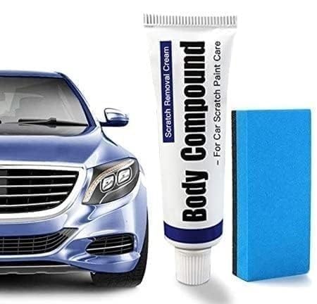 Car Body Scratch Remover and Repair Polishing Wax Kit with Sponge Cream Wax Body Compound Scratch Remover Ideal For Car and Bike