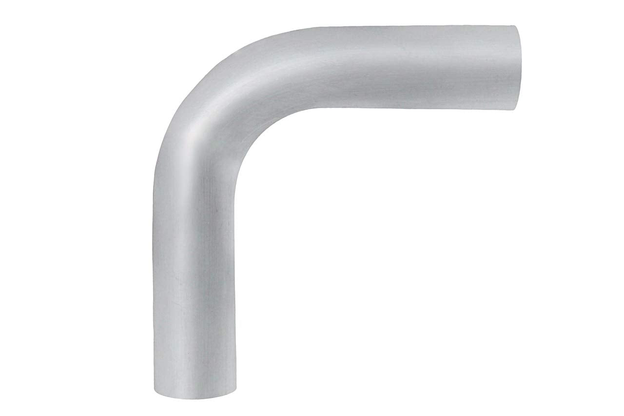 HPS AT90-125-CLR-2 6061 T6 Aluminum Elbow Pipe Tubing, 16 Gauge, 90 Degree Bend, 1.25'' OD, 0.065'' Wall Thickness, 2'' Center L