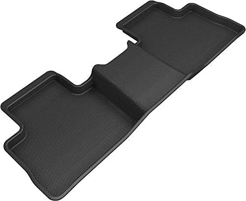 3D Maxpider Custom Fit Second Row All-Weather Floor Mats For Select Toyota Rav4 Hybrid Models - Kagu Series (Black)