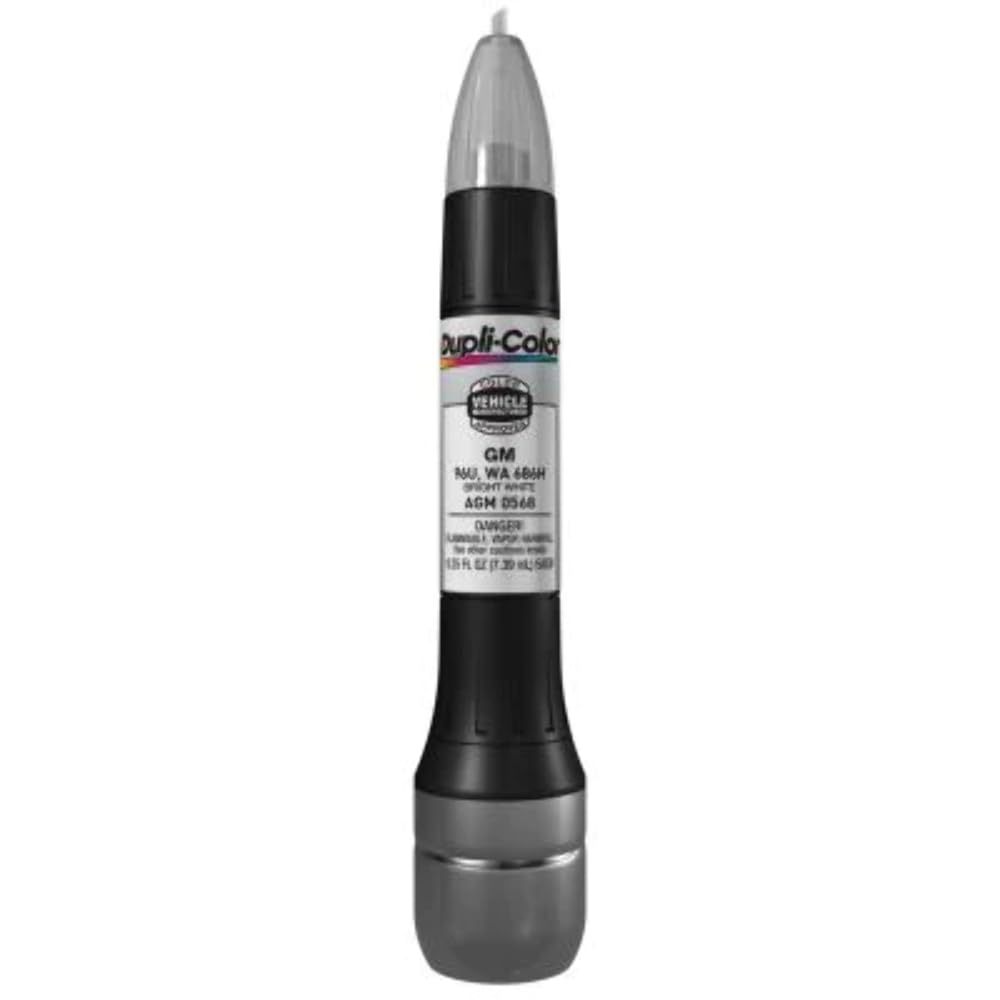 Dupli-Color Agm0568 Scratch Fix All-In-1 Exact-Match Automotive Touch-Up Paint - General Motors Bright White - 0.25 Oz. Paint Pen