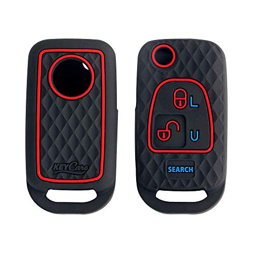 Keycare Silicone Key Cover Compatible For Mahindra Bolero Flip Key (Black)