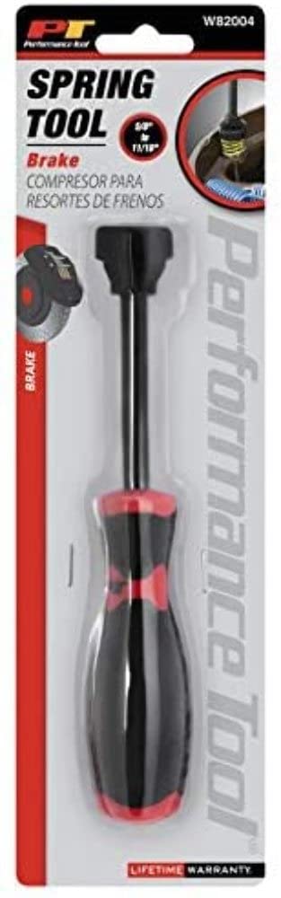 Performance Tool W82004 Brake Spring Tool - Heavy Duty Removal and Installation Tool for Brake Shoe Return Springs and Hold-Down