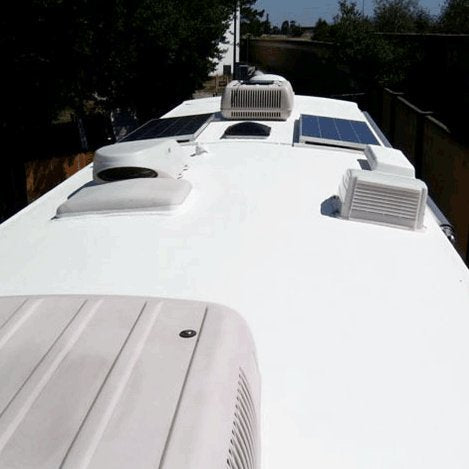 RecPro RV PVC Slide Out Rubber Roof Kit - 4' Wide, UV Protection, 12ft, Made in USA