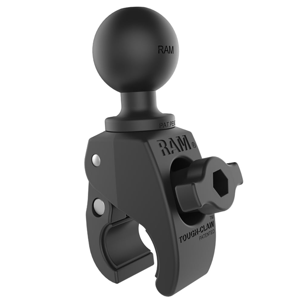 RAM Mounts RAP-400U Tough-Claw Small Clamp Ball Base with C Size 1.5 Ball for Rails 0.625 to 1.14 in Diameter