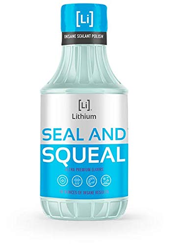 Lithium Seal and Squeal Car Paint Restorer, Polish and Sealant for Incredible Shine - Curable Amino Functional Polymers Fused wi