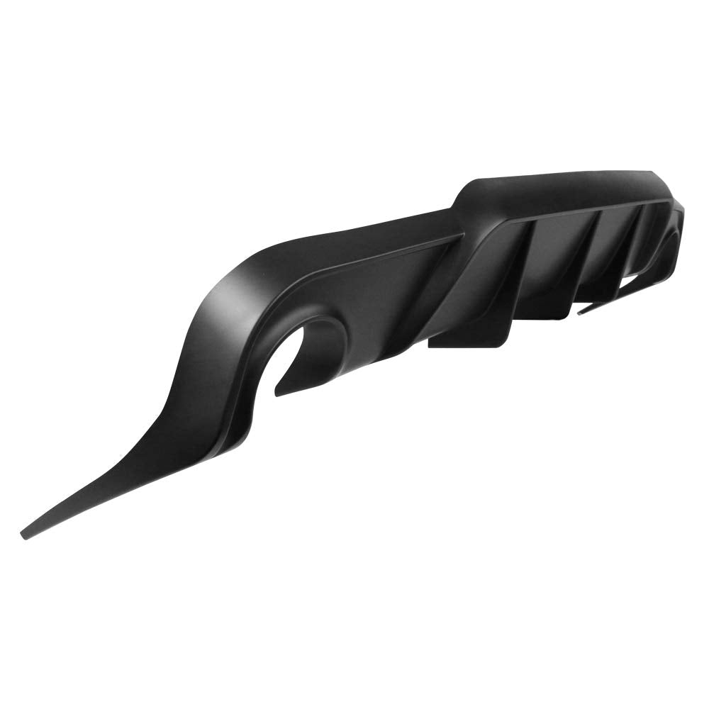 IKON MOTORSPORTS Rear Bumper Lip for 2006-2013 Lexus IS250/IS350, Black Polypropylene Underspoiler Splitter Valance Add-On